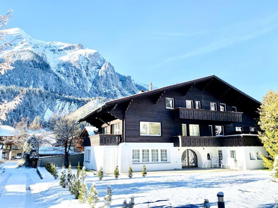 Apartamento Cute & Cozy Oasis, Private Afternoon Sun Terrace Kandersteg Exterior foto