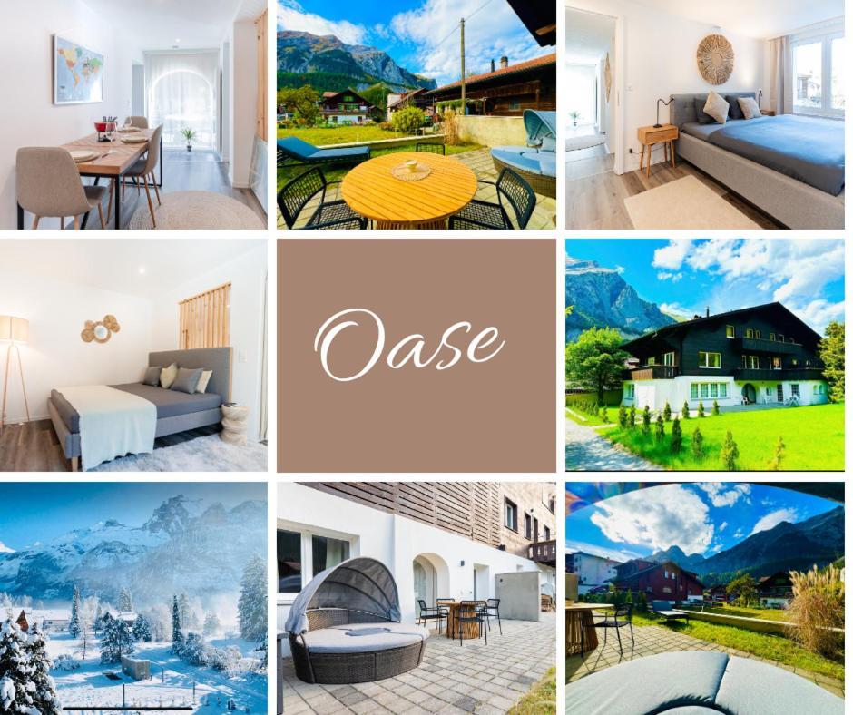 Apartamento Cute & Cozy Oasis, Private Afternoon Sun Terrace Kandersteg Exterior foto
